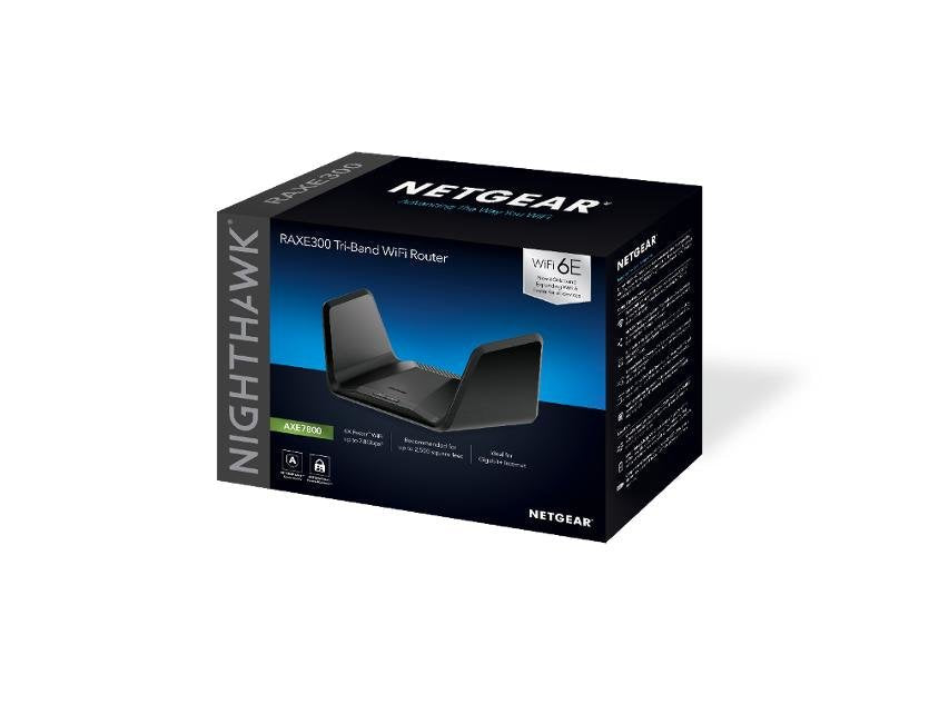 Router Netgear Nighthawk Raxe300 Inalámbrico Gigabit Ethernet Tribanda (2,4 Ghz/5 Ghz/5 Ghz) Negro