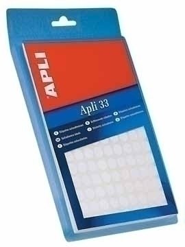 Apli Etiquetas A5 Blancas 8.0 X 12.0mm 15 Hojas