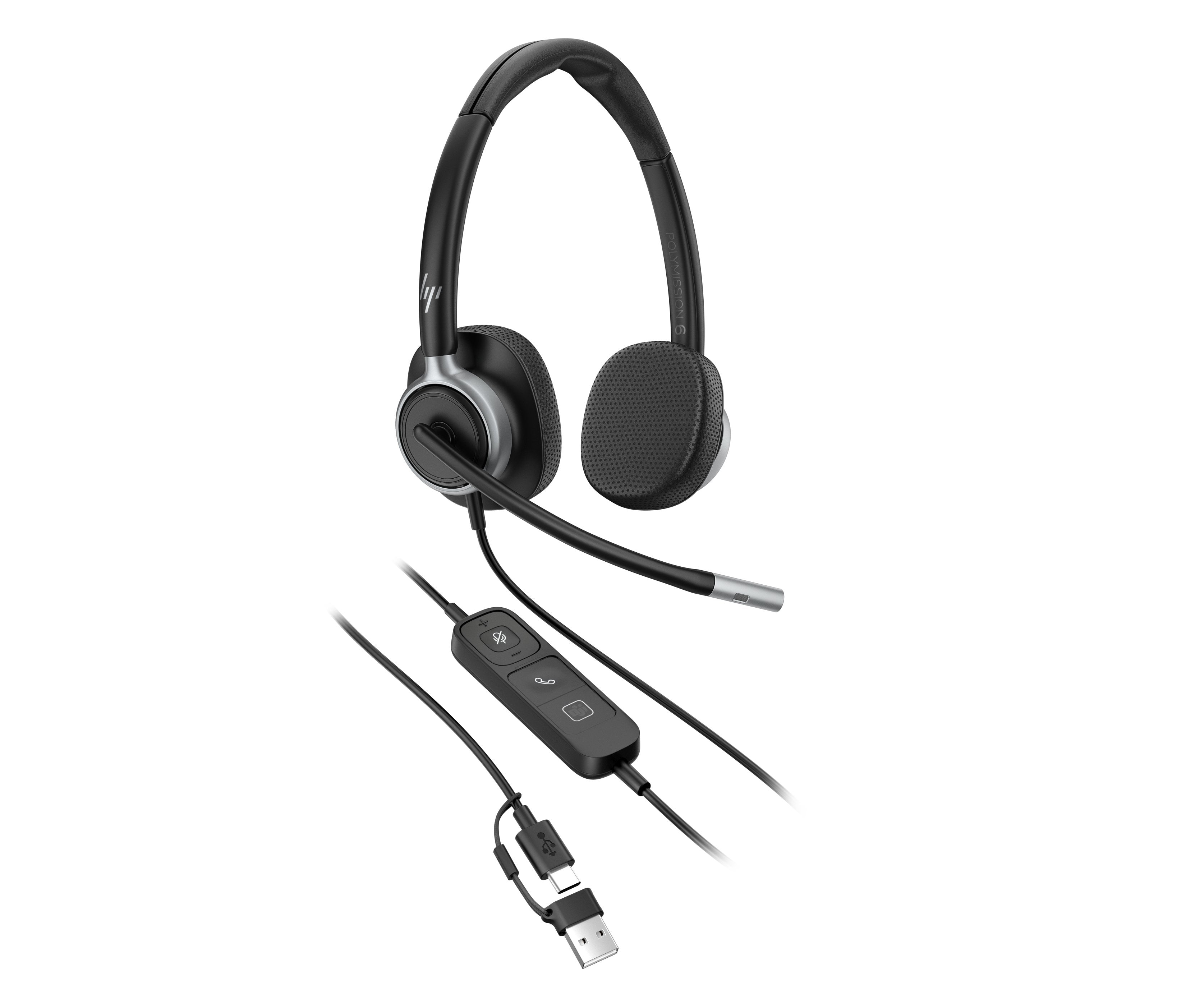 EAN 0199764365590 - HP Poly Mission 625 Stereo USB Wired Headset (Bulk) Alámbrico Diadema Business/Everyday USB Tipo C Negro imagen 18