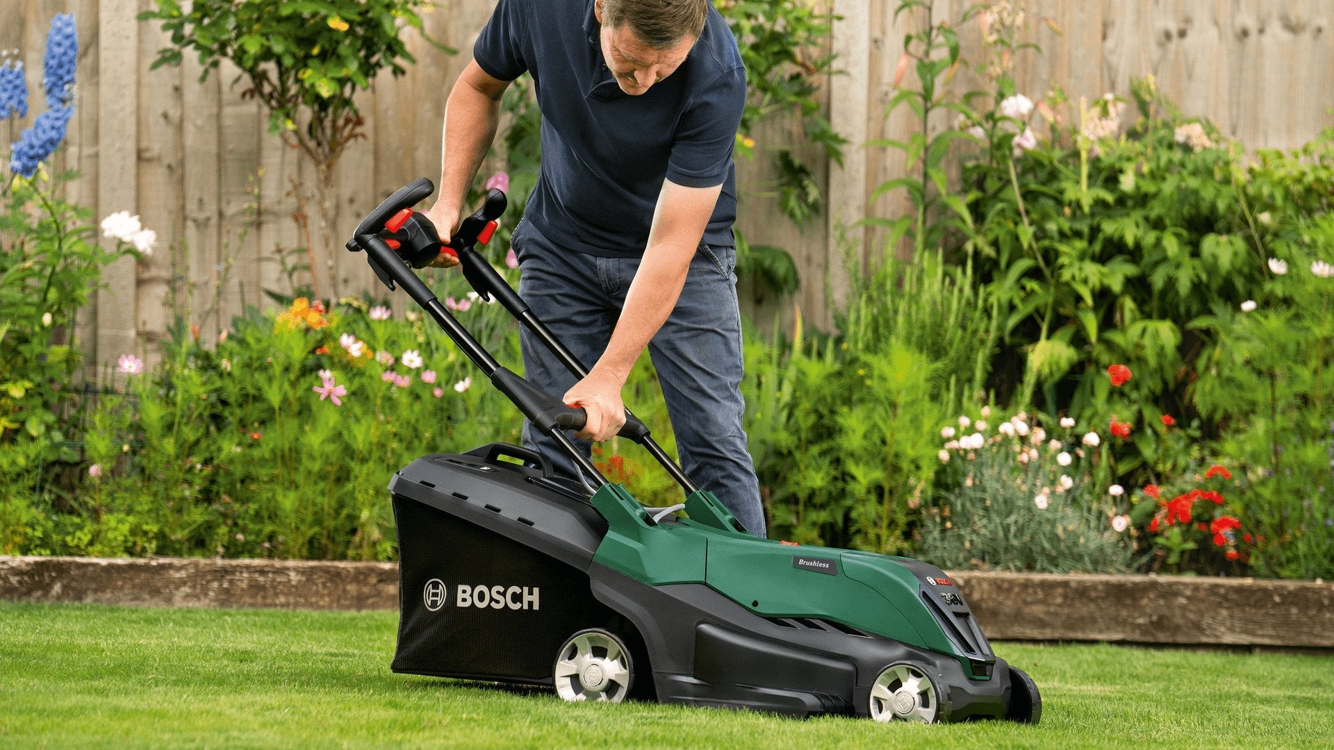 Bosch Powertools Bosch Rasenmäher Advanced Rojoak 36v-44-750 + 6.0ah Akku 06008b9g03