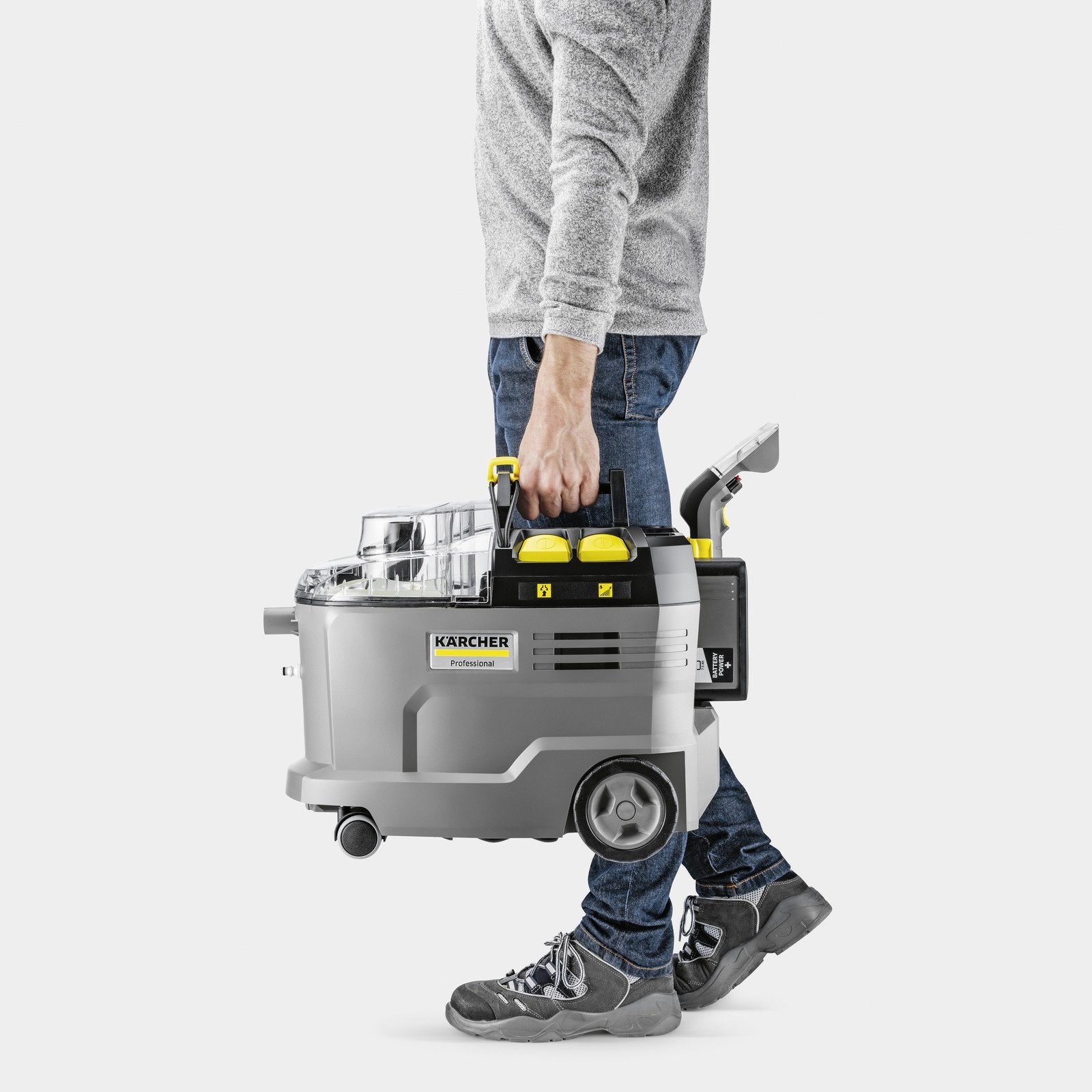 EAN 4054278681221 - Kärcher 1.101-702.0 máquina de limpieza de alfombras Caminar-detrás Profundo Negro, Gris, Amarillo imagen 4