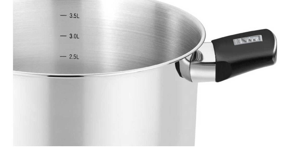 Olla Elite Inox M240220 20cm 4l Acero Inoxidable Apta Para Inducción