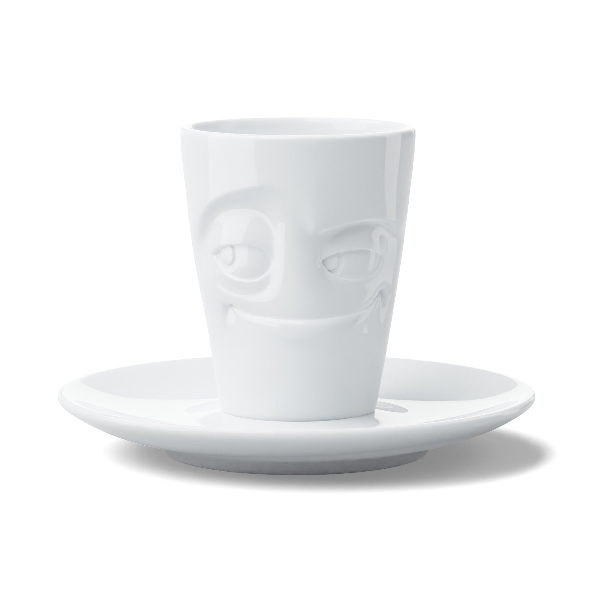Fiftyeight Espresso Mug Con Henkel 80ml - Verschmitzt Blanco