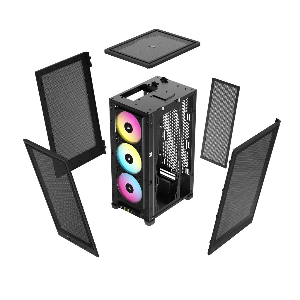 Caja Mini Itx Icue 2000d Rgb Airflow Black Corsair