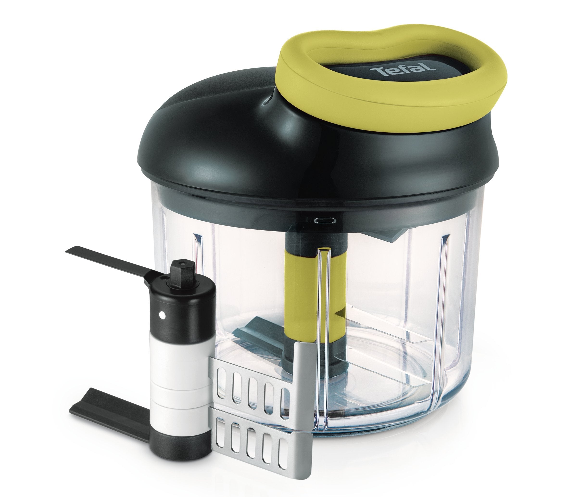 Tefal 5-Sekunden Zerkleinerer, Maxi-Kit Mit 4 Klingen (Negro/Verde, Manuell, 900ml) K13210