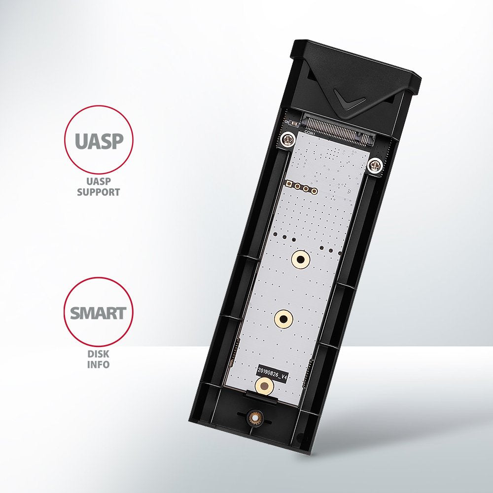 EAN 8595247908506 - Axagon EEM2-UB2 caja para disco duro externo Caja externa para unidad de estado sólido (SSD) Negro M.2 imagen 8