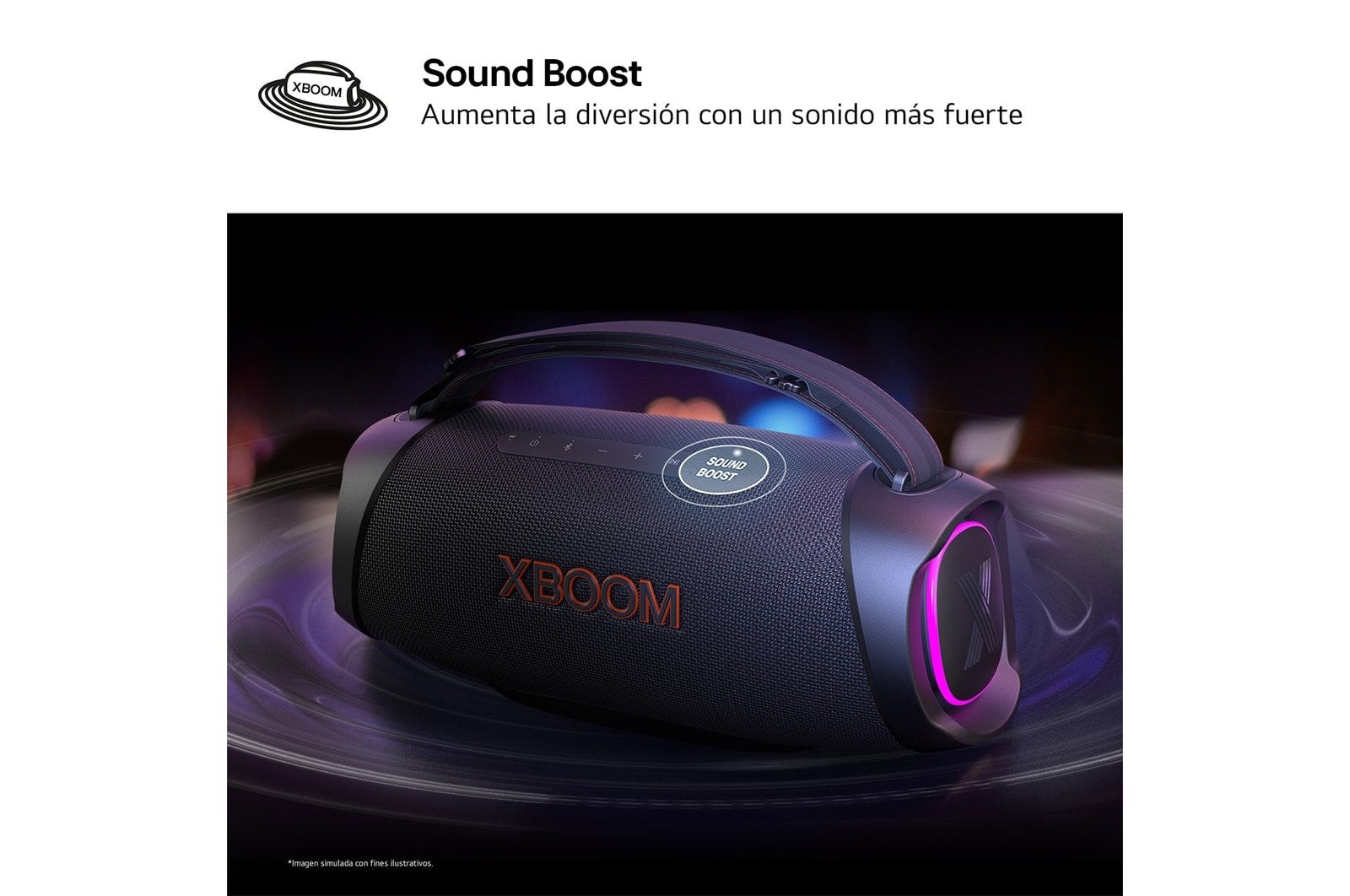 Altavoz Lg Xboom Xg8t Negro Inalámbrico, Bluetooth, 60w