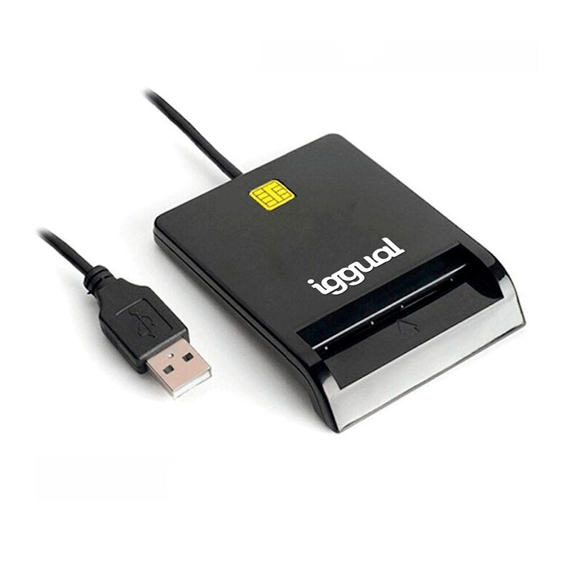 EAN 8435364316740 - iggual IGG316740 lector de tarjeta magnética USB Negro imagen 1