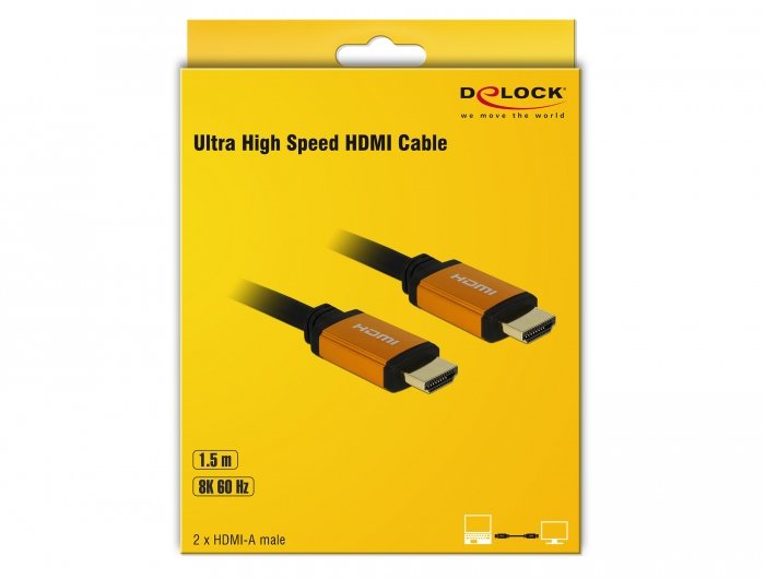 EAN 4043619857289 - DeLOCK 85728 cable HDMI 1,5 m HDMI tipo A (Estándar) Negro, Oro imagen 3