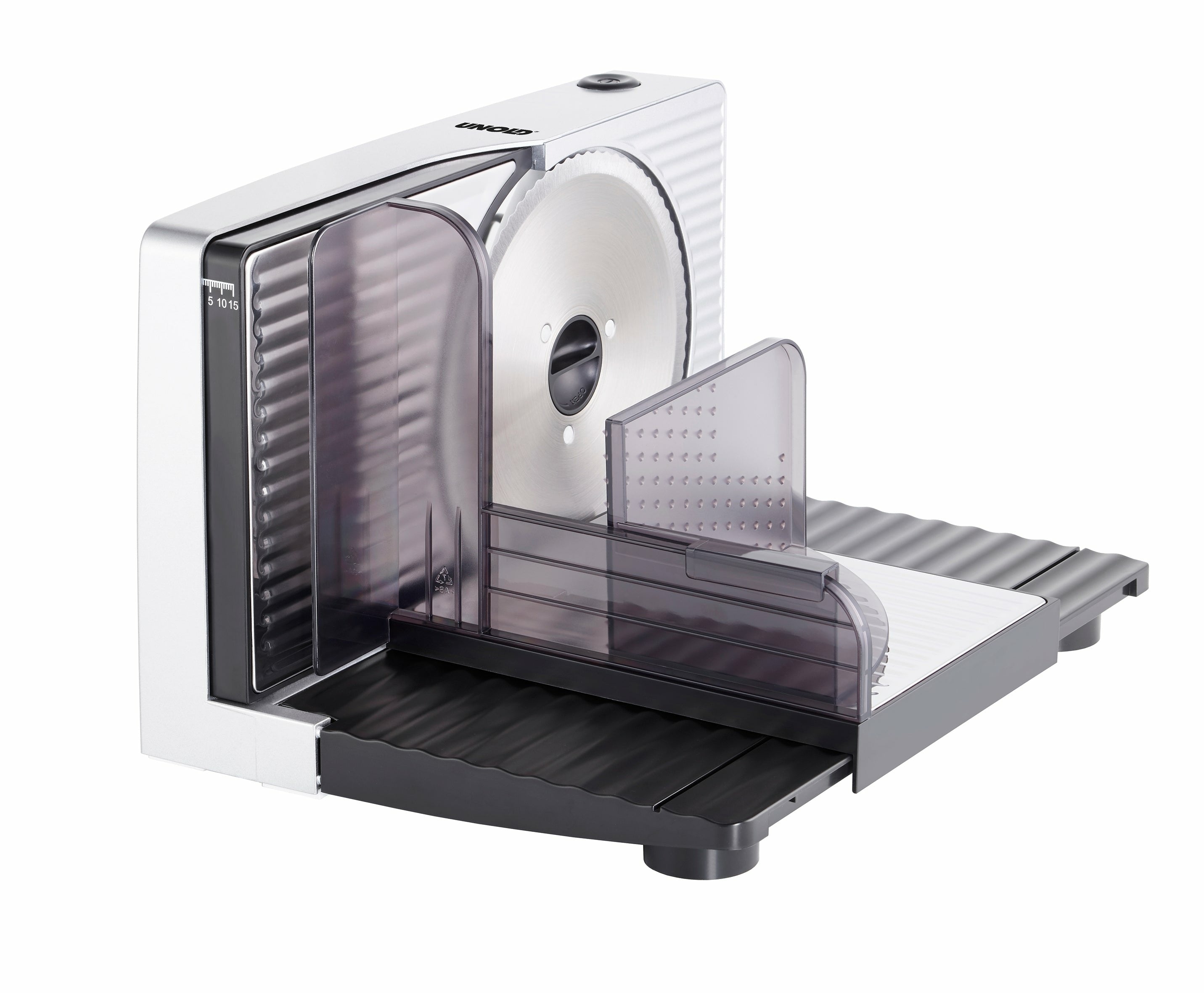 EAN 4011689788666 - Unold 78866 rebanadora Eléctrico 100 W Negro, Plata Plástico, Acero inoxidable imagen 1