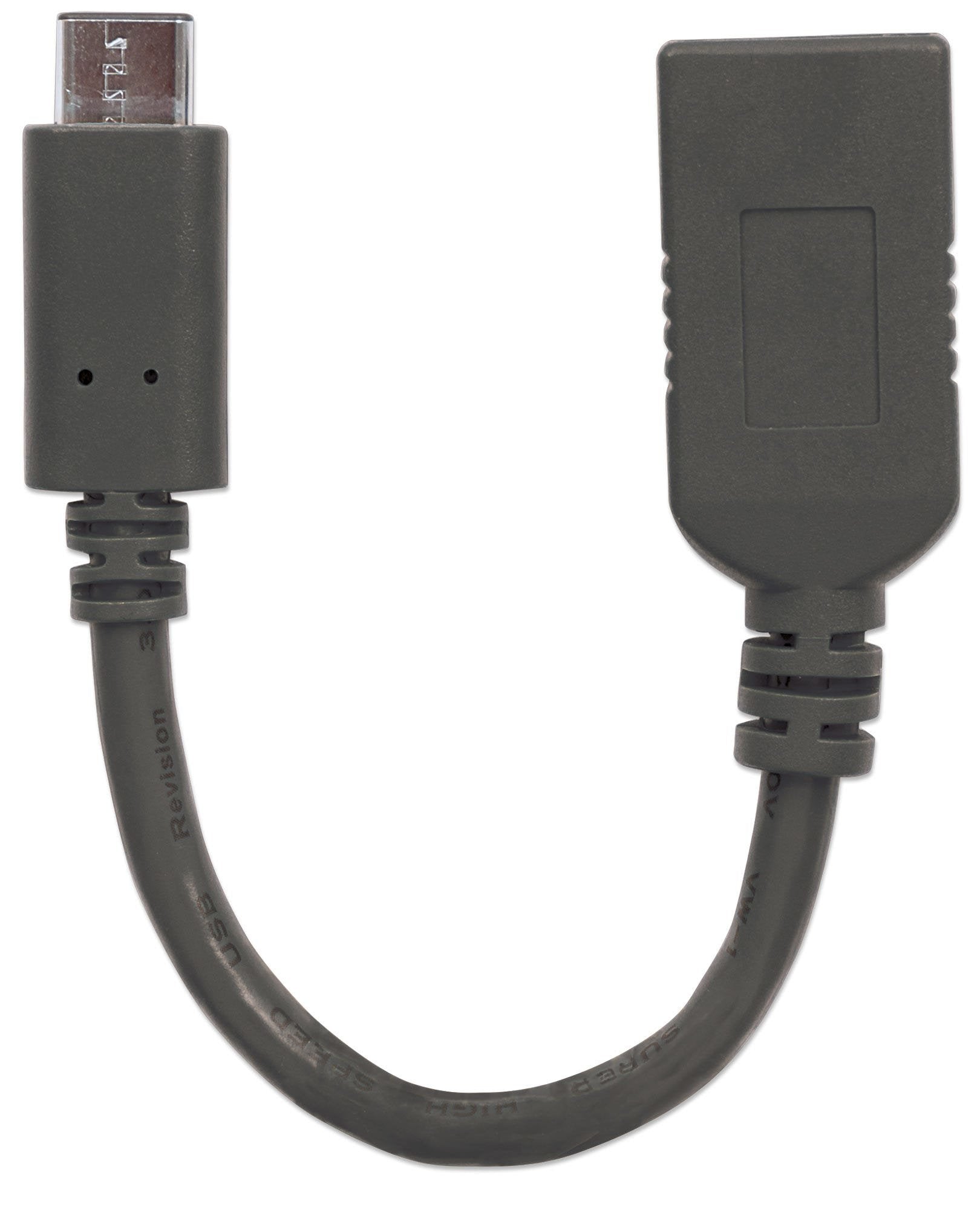 EAN 0766623355285 - Manhattan 355285 cable USB USB 3.2 Gen 1 (3.1 Gen 1) 0,15 m USB C USB A Negro imagen 4