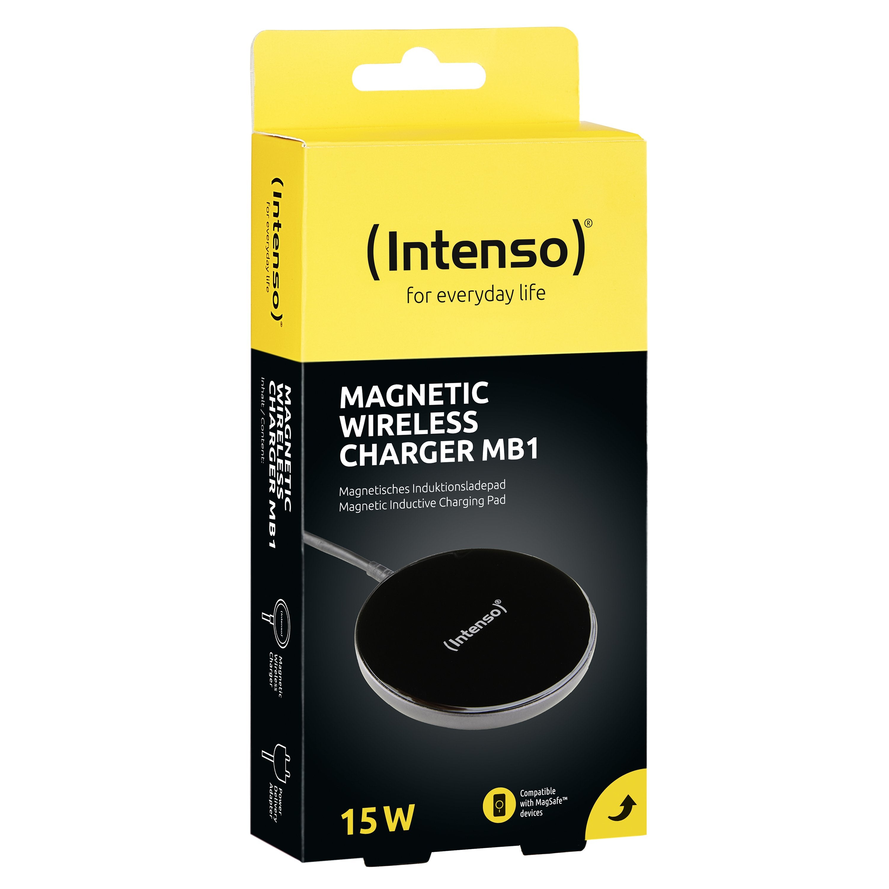 EAN 4034303032648 - Intenso MB1 Smartphone Negro USB Cargador inalámbrico Carga rápida Interior imagen 3