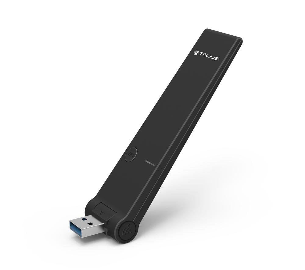 Talius Tarjeta De Red Usb 3.0 Wireless 1300mbps Dual Band Dock Usb Incluido Negro