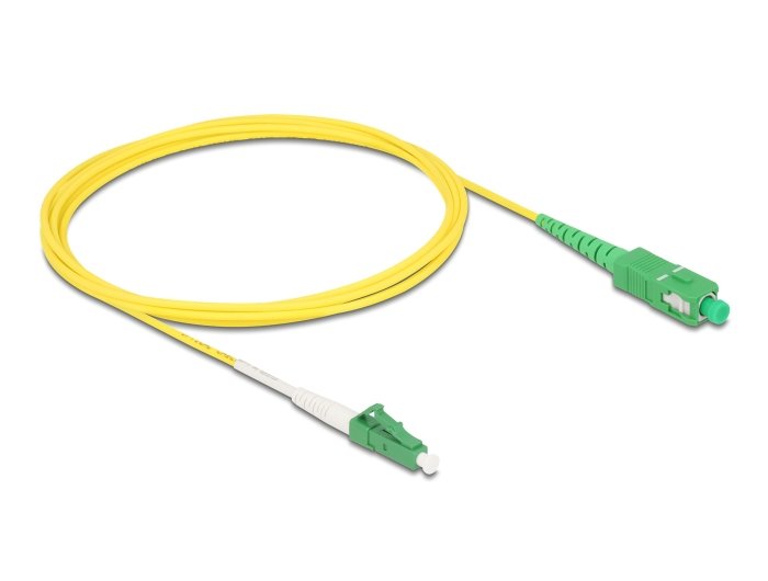 Delock Cable Lichtwellenleiter Lc-Apc Zu Sc-Apc Simplex Singlemode Os2 2 M