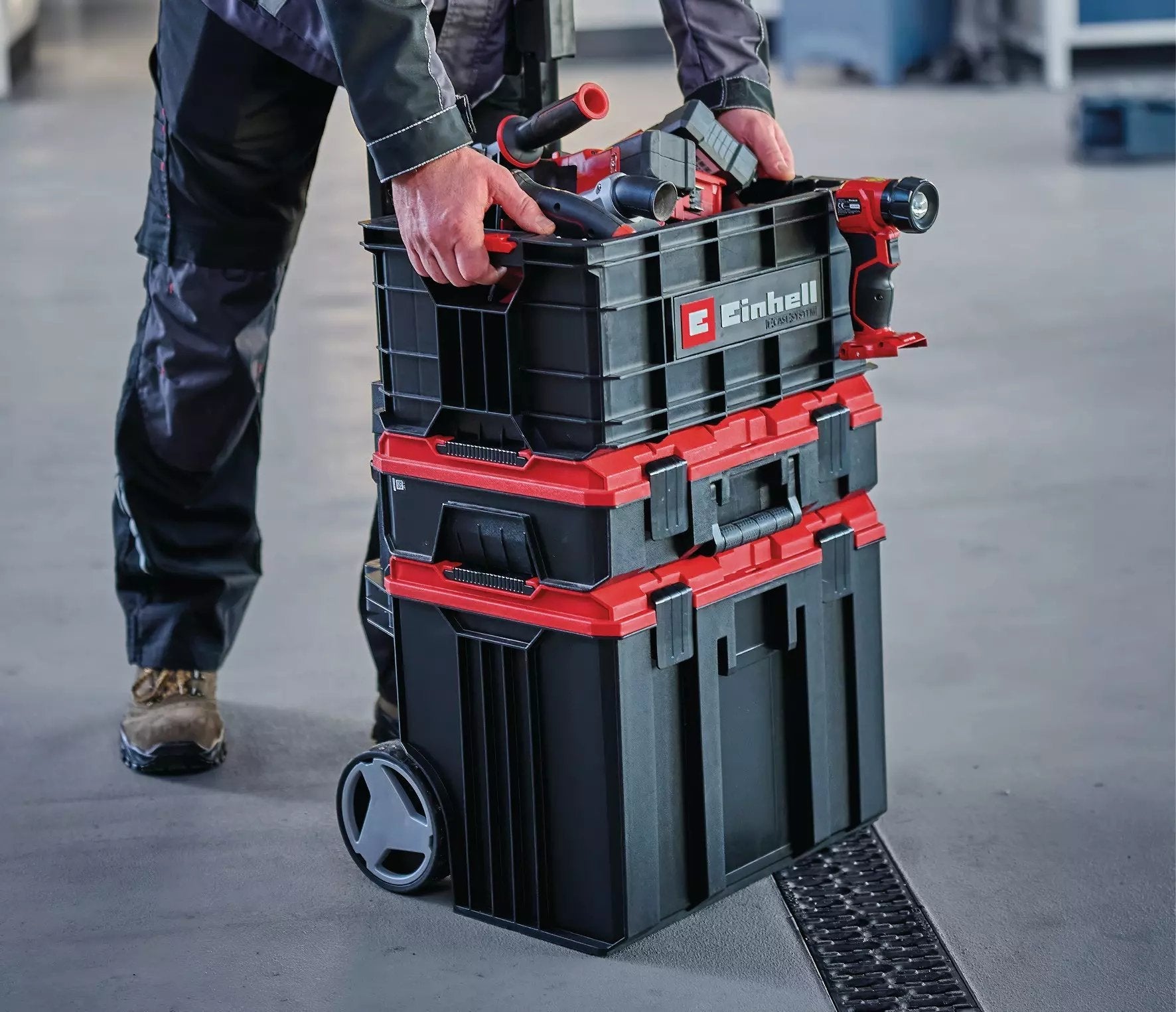 EAN 4006825677973 - Einhell 4540037 caja de herramientas Negro imagen 2