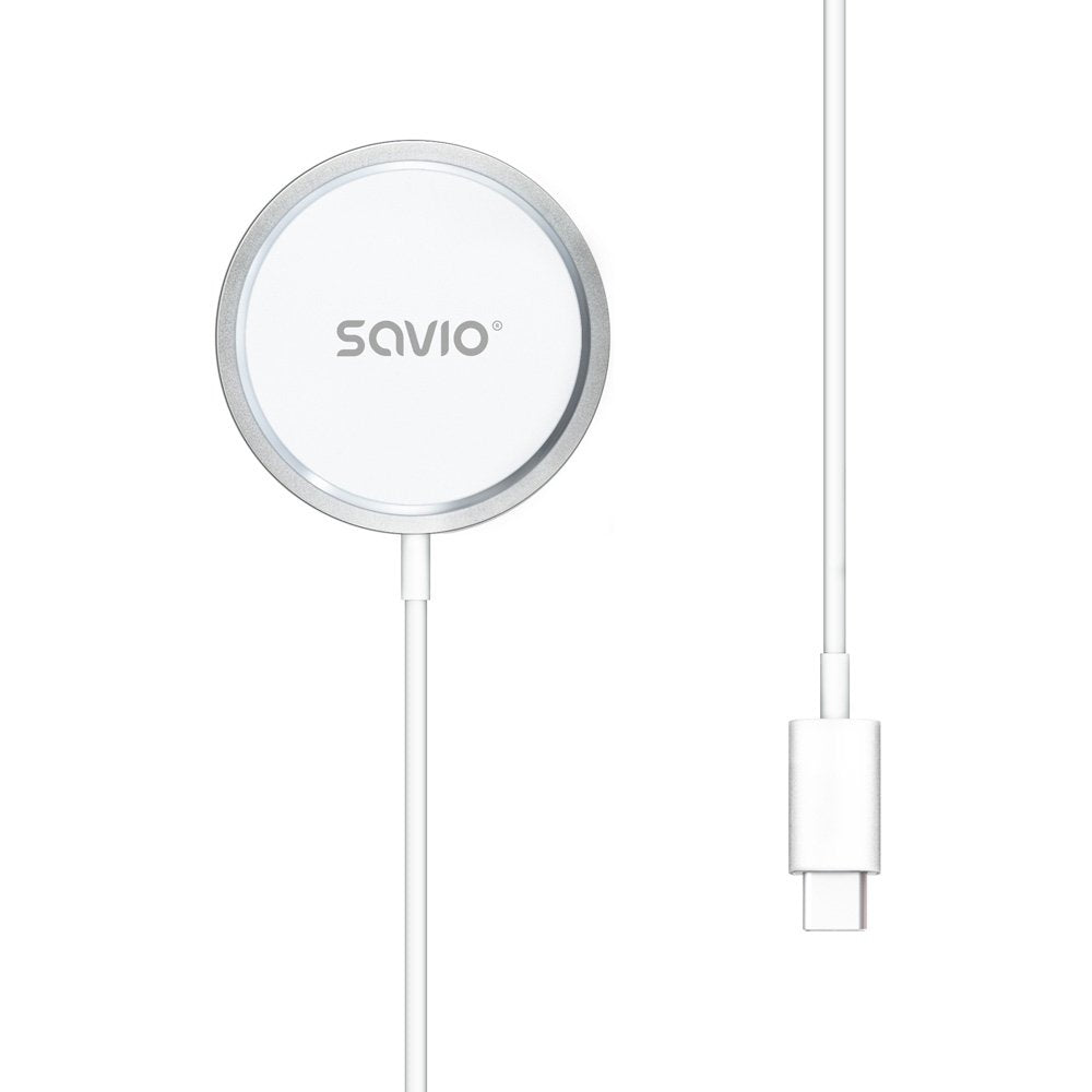 EAN 5901986049548 - Savio LA-11 cargador de dispositivo móvil Teléfono móvil, Universal Blanco CC Cargador inalámbrico Interi imagen 2