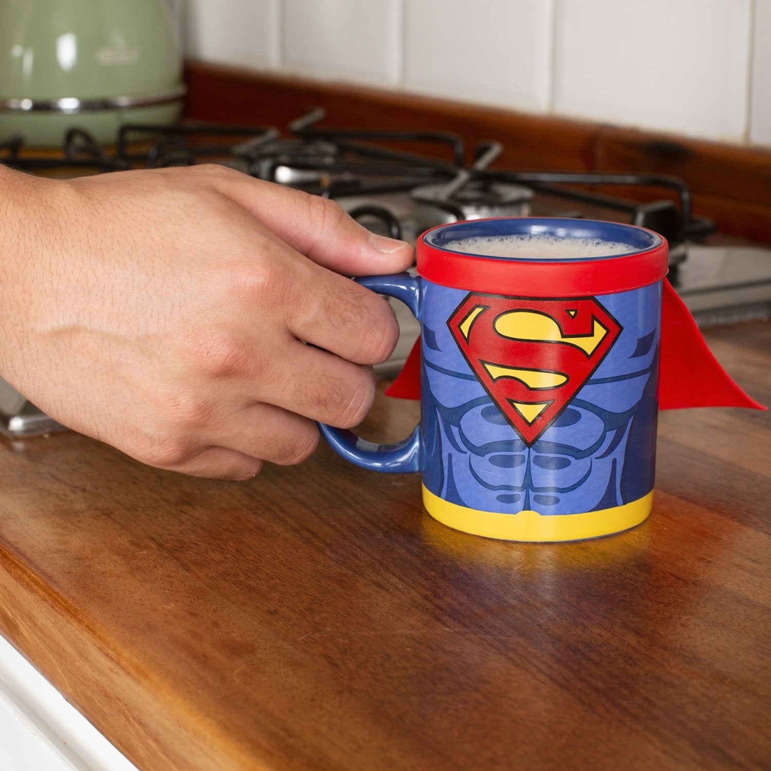 Thumbsup! Taza Con Capa "Superman"