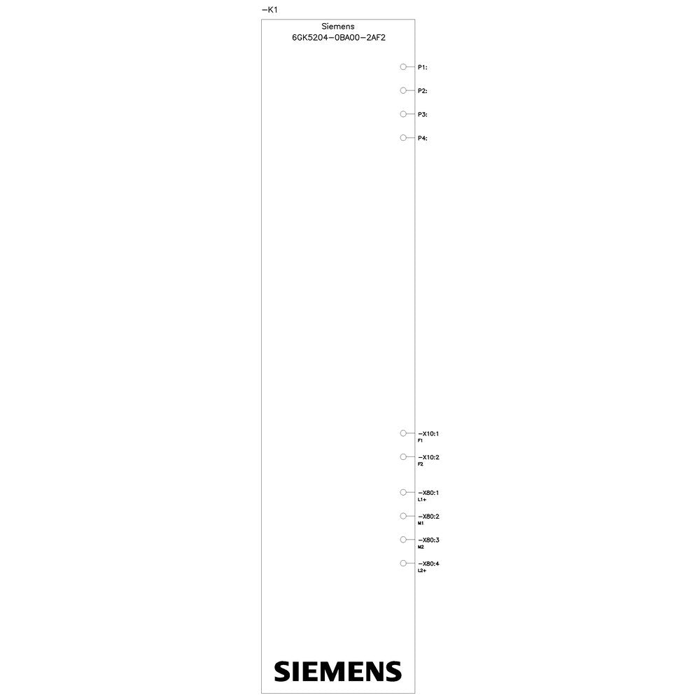 Siemens 6gk5204-0ba00-2af2 Red Switch 10 - Switch - 1 Gbps