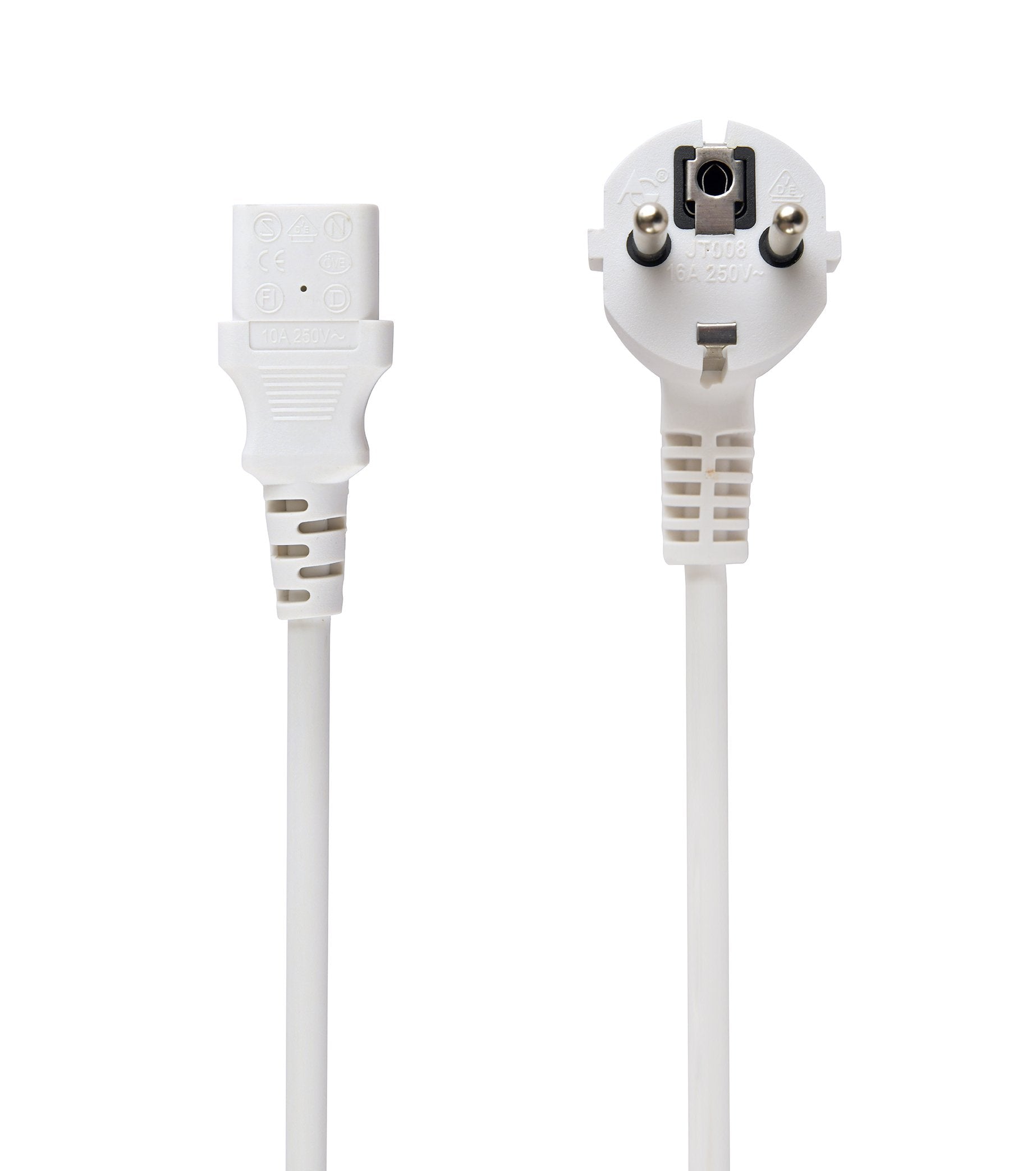 EAN 8716309026666 - Gembird PC-186W-VDE cable de transmisión Blanco 1,8 m CEE7/4 imagen 1