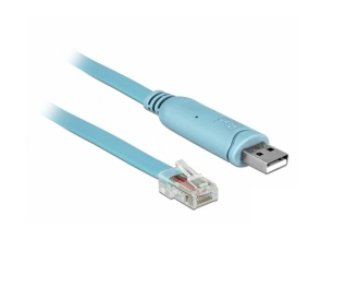 Delock Adaptador Usb 2.0 Typ-A Macho > 1 X Seriell Rs-232 Rj45 Macho 3,0 M Bla