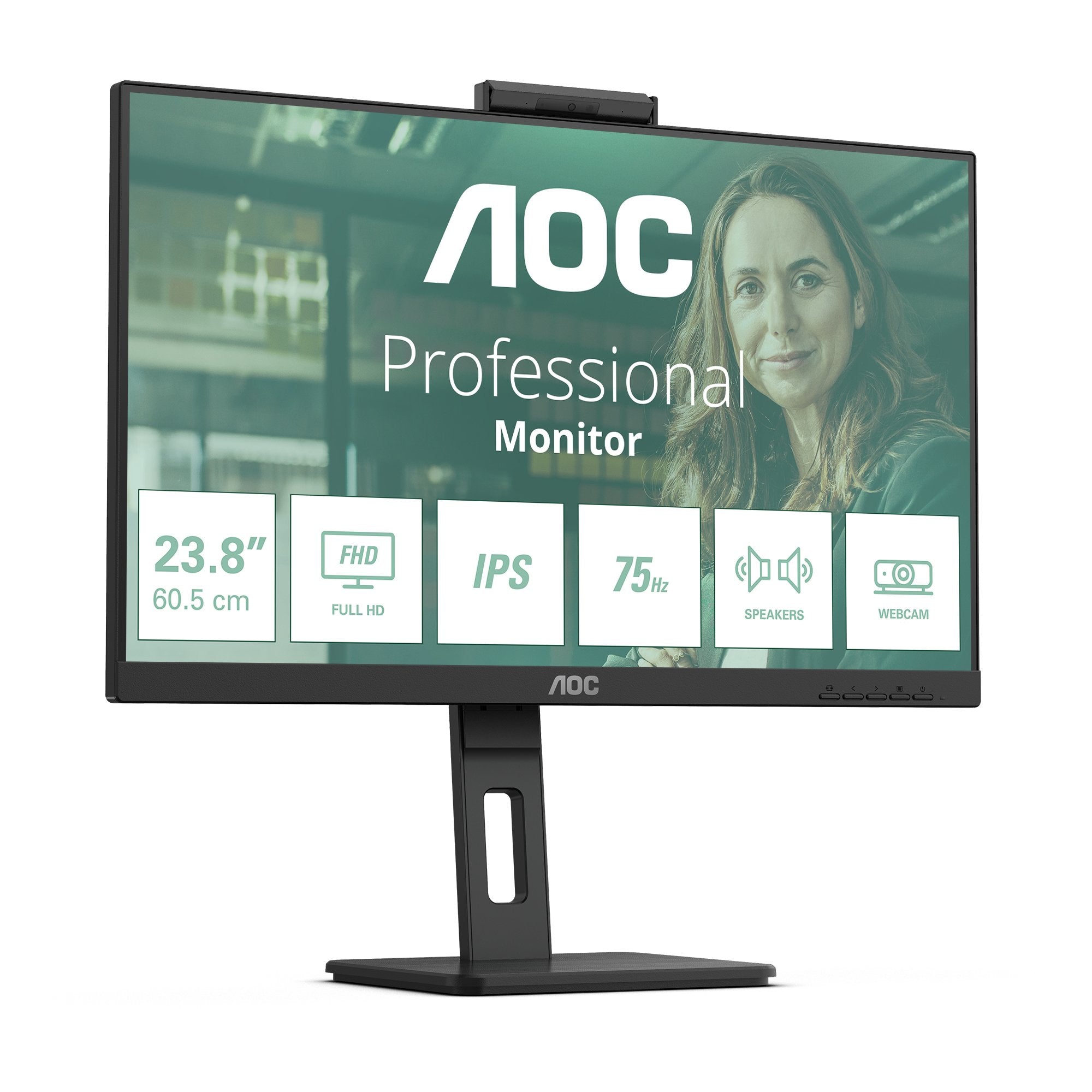Monitor Aoc 24" Pro-Line 24p3qw P3 Series Full Hd (1080p) - 61 Cm (24")