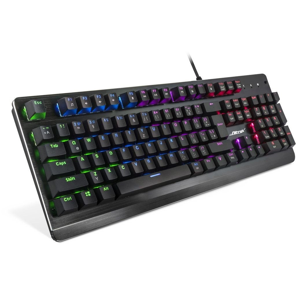 EAN 4260455644822 - Inter-Tech NK-2000ME teclado Juego USB QWERTZ Negro imagen 1