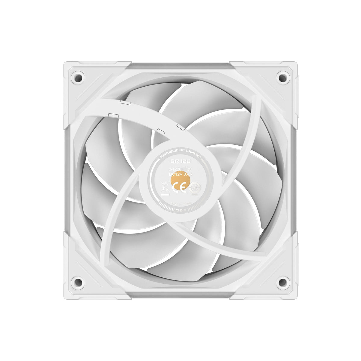 Ventilador Pc Asus Rog Eurux Gr120 Fan Argb Blanco 3in1