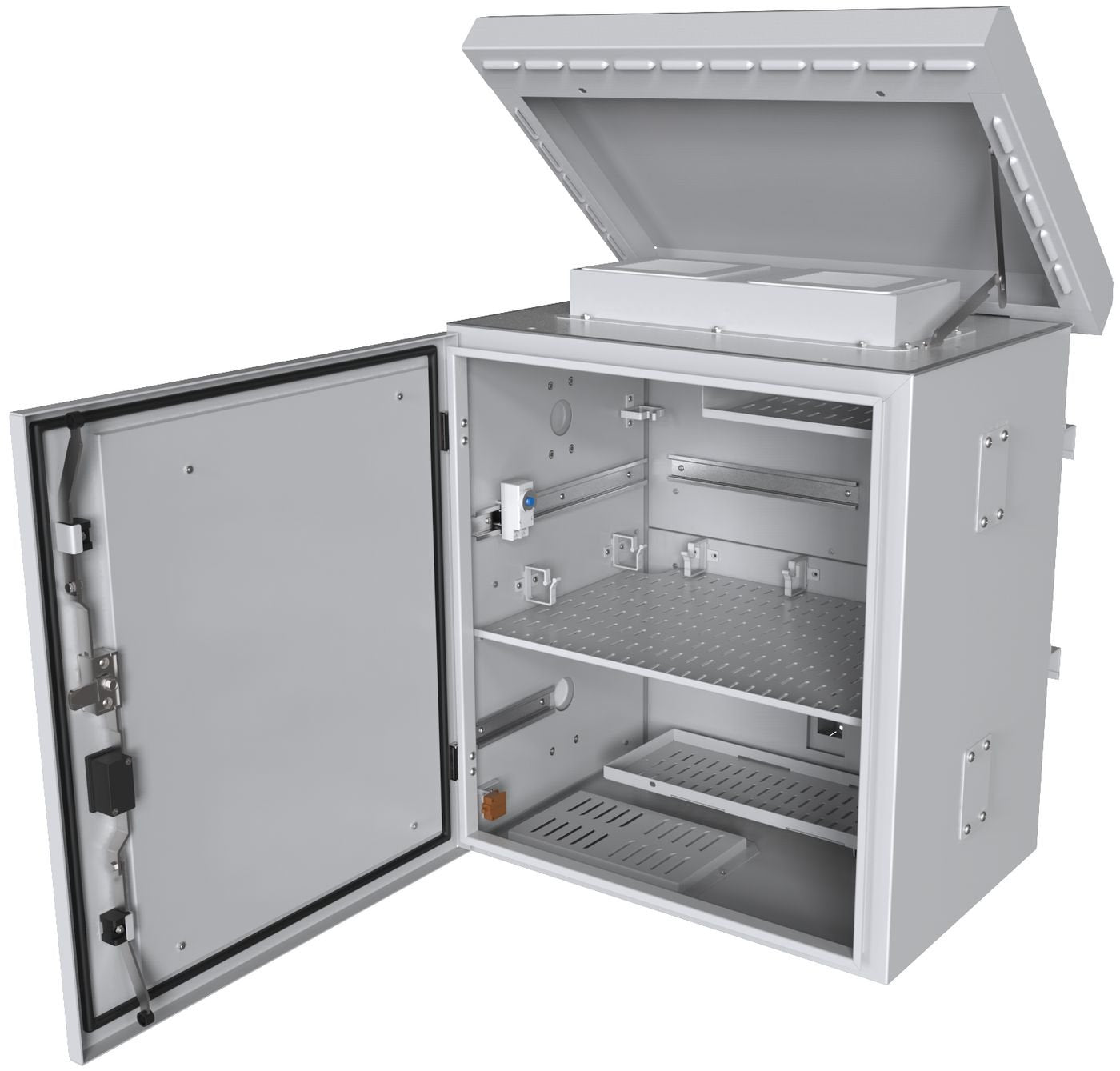 Lanview By Logon Maxi Classic Gabinete Cctv De Montaje En Poste Para 4 Cámaras