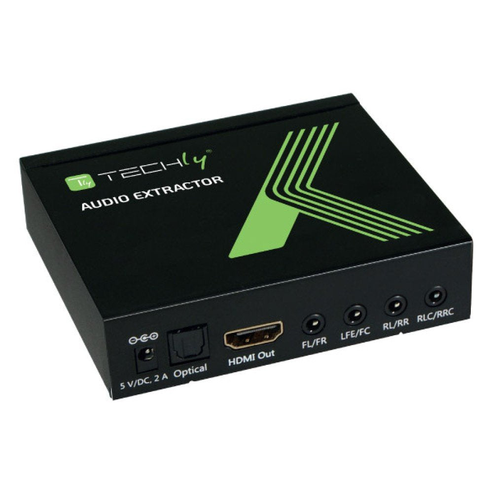 EAN 8054529025756 - Techly IDATA HDMI-EA74K convertidor de audio Negro imagen 1