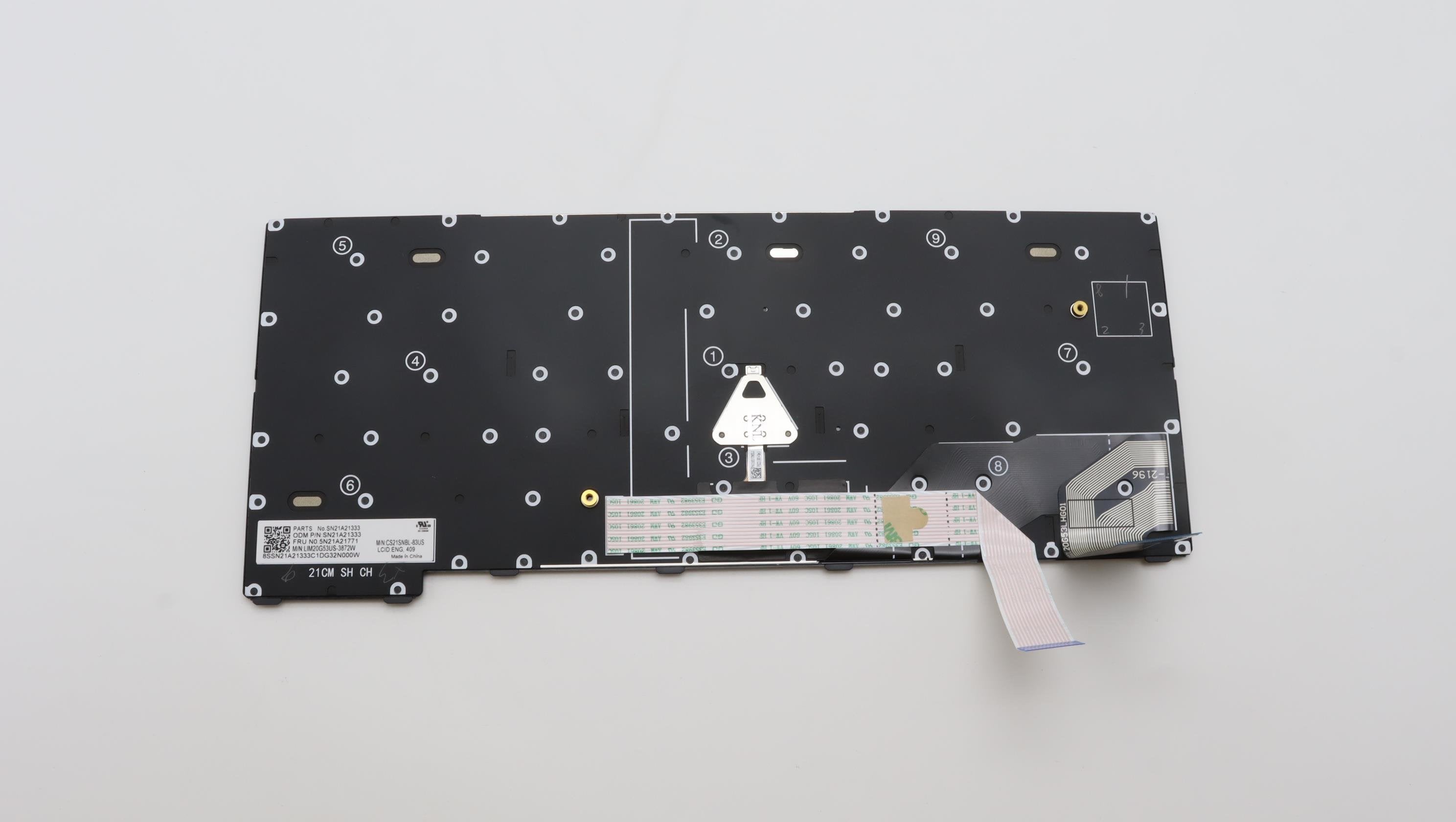 Fru Cs21 Cm Kbd Shrunk Top Bl (Liteon) Nordic 5n21a21842,