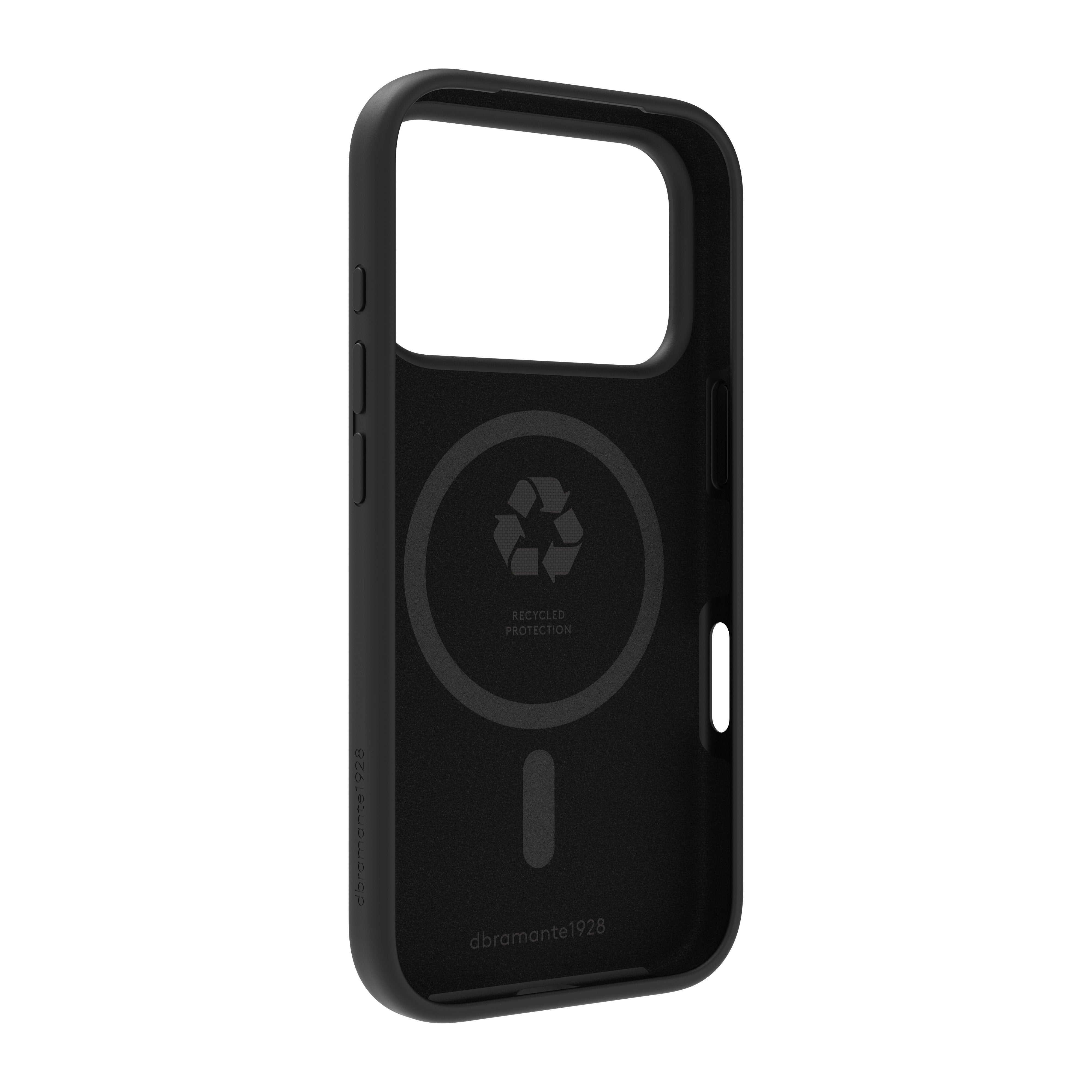 Dbramante1928 Monaco Carcasa Trasera Para Teléfono Móvil Compatibilidad Con Magsafe Silicona Plástico Negro Noche
