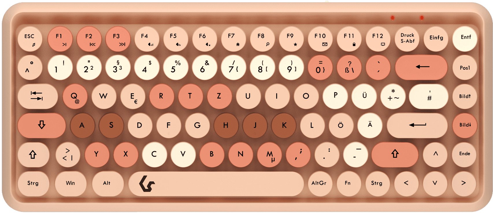 Keysonic Mini-Tas-Set Con Ratón, Beige, Kskm-5200m-Rf (De)