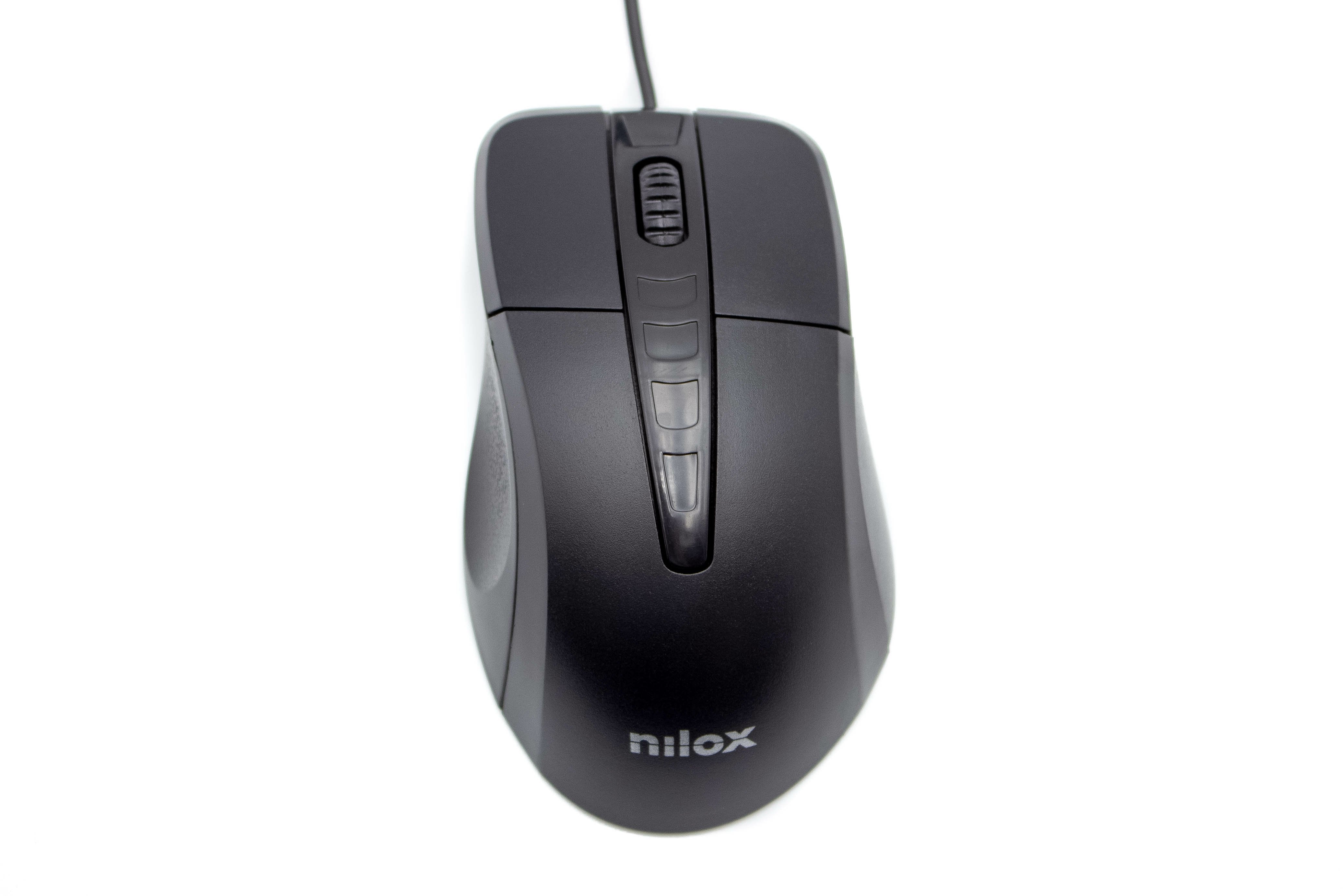 Nilox Ratón Cable Usb 1000ppp Negro