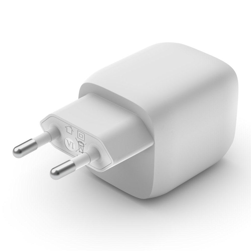 Cargador Domestico Belkin Wch011vfwh Doble Usb-C Gan Boost Charge Pro 45w (25w+20w)