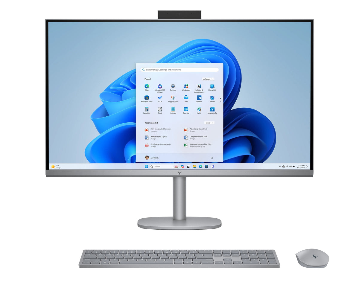 All In One Hp Omnistudio X 32 C0025ns Pc 31.5" Uhd 4k Intel Core Ultra 5 125h 16gb Ram 1tb Ssd Geforce Rtx 4050 Windows 11 H Plata Meteoro