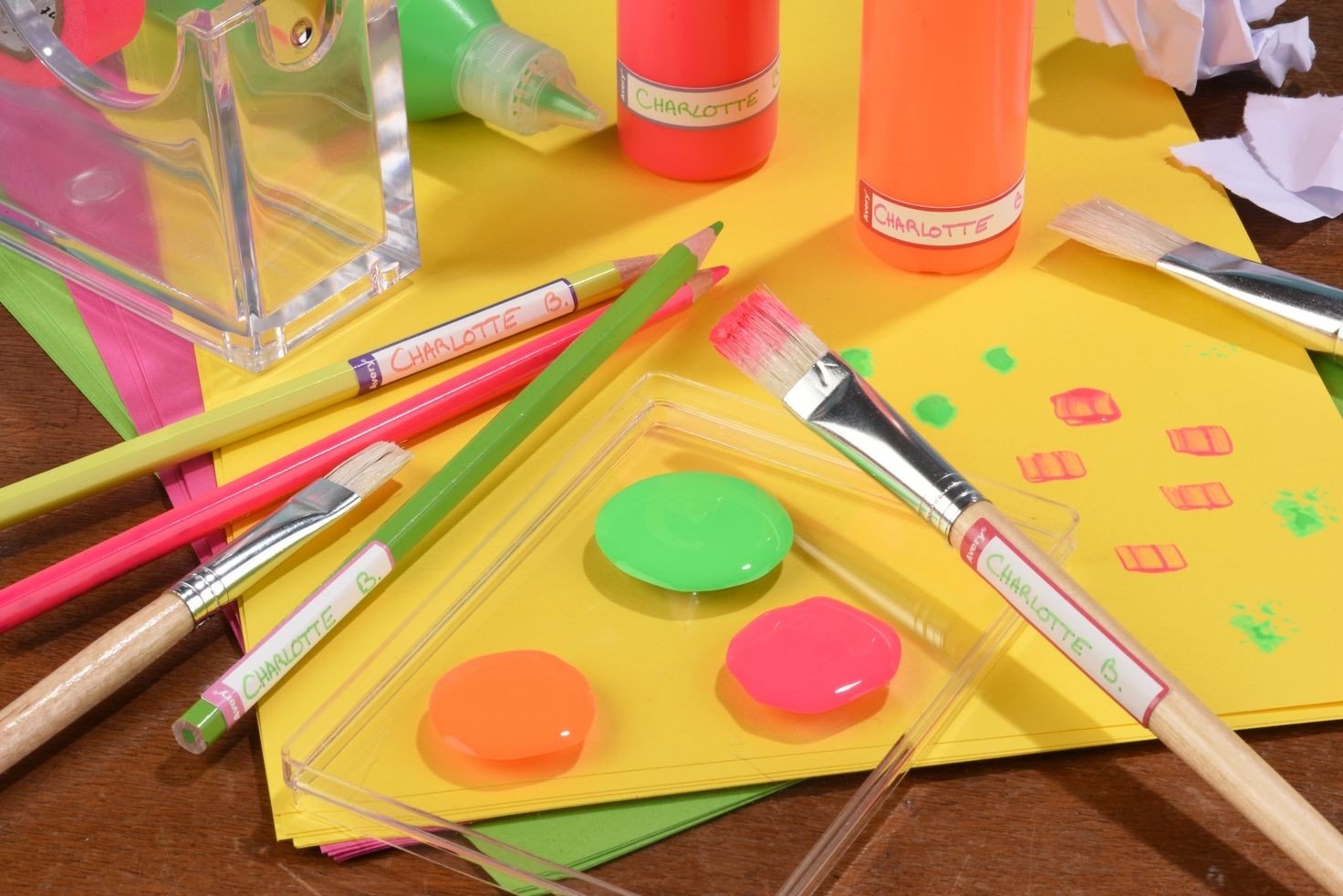 Avery Etiquetas Permanentes 50x10mm Manual Para Bolígrafos Y Lápices 15 X 2h Rosa/Violeta