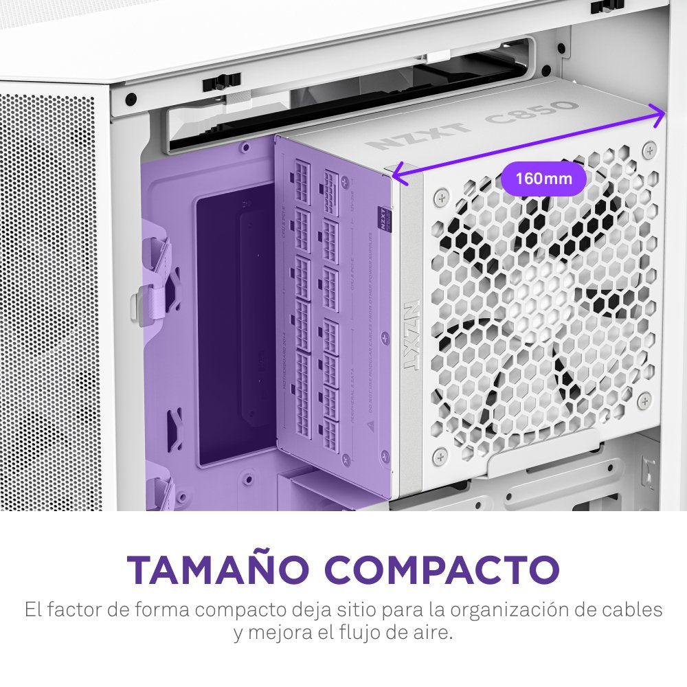 EAN 5056547206417 - NZXT C850 Gold ATX 3.1 unidad de fuente de alimentación 850 W 24-pin ATX Blanco imagen 9