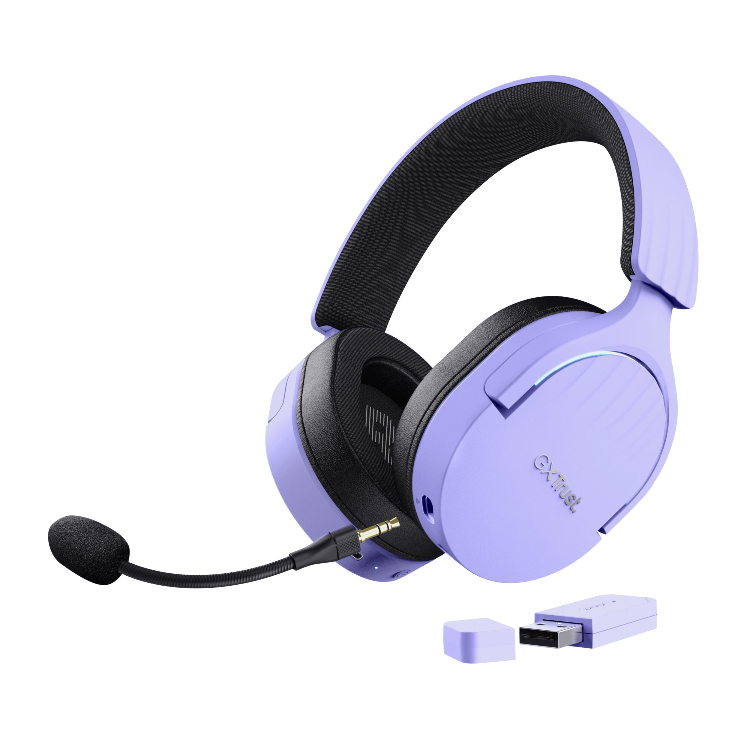 EAN 8713439253054 - Trust GXT 491P FAYZO Auriculares Inalámbrico y alámbrico Diadema Juego USB tipo A Bluetooth Negro, Púrpur imagen 1