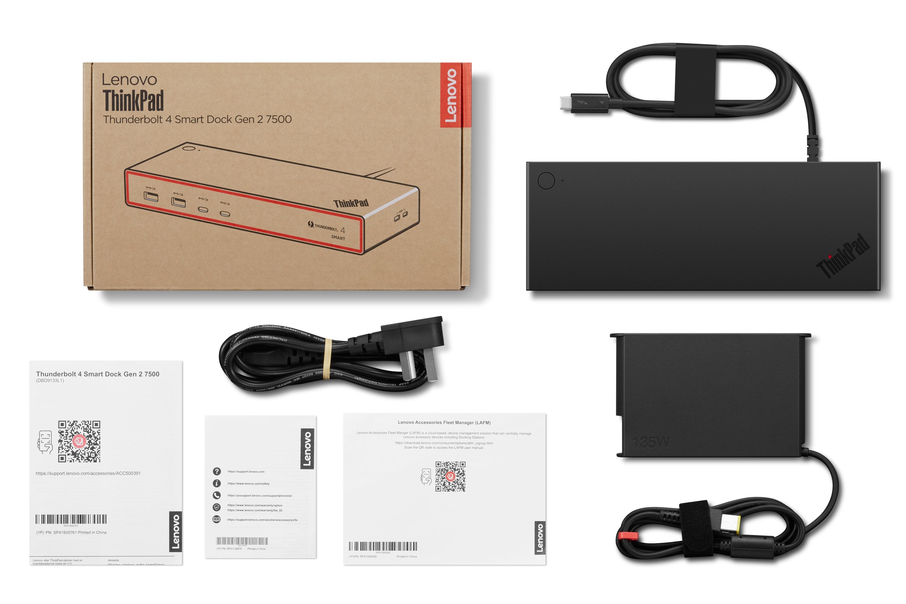 Thinkpad Thunderbolt 4 Smart Dock Gen2 7500 Wired Black