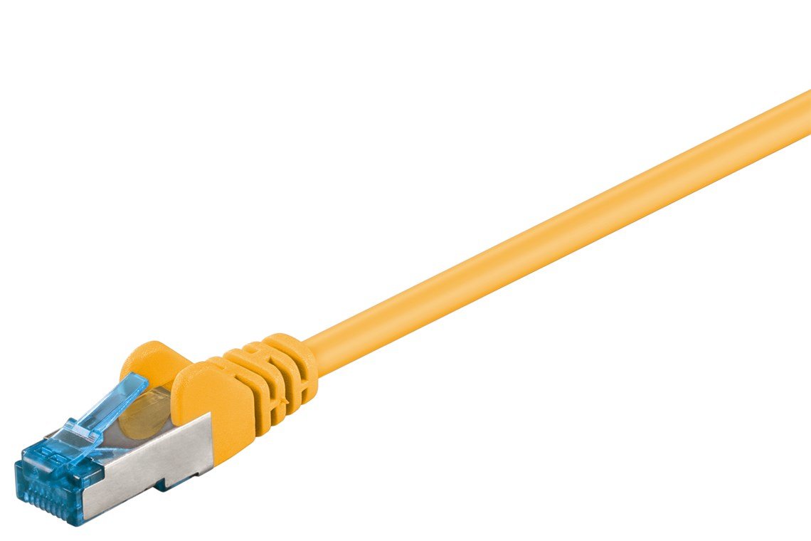 Cable Goobay Rj-45 Cat.6a S/Ftp Amarillo, 2 Metros 93740