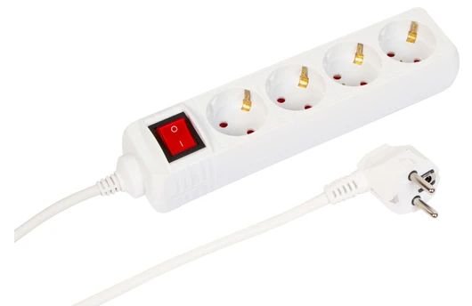 Microconnect Mc-Gru0043ws Base Múltiple 3 M 4 Salidas Ac Interior Blanco