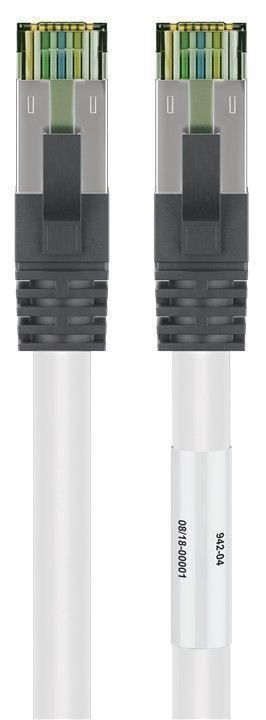 Goobay Cable De Red Cat8.1 S/Ftp (Pimf) Blanco , 25cm