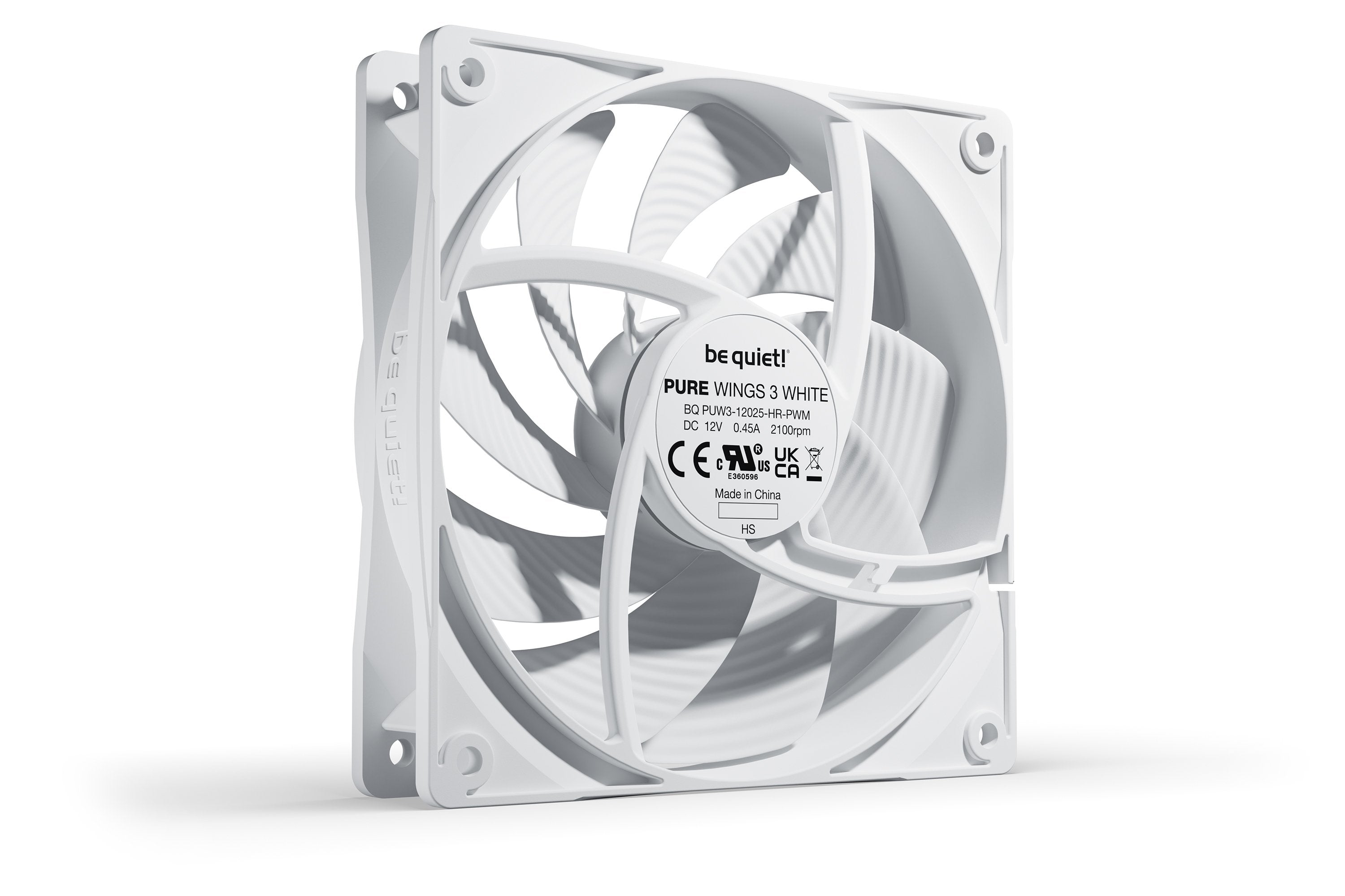 Be Quiet! Ventilador 120*120*25 Pure Wings 3 Blanco Pwm Highspeed