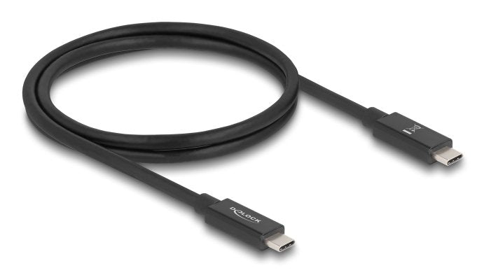 Cable Delock 81211 Usb 80 Gbps Usb Type-C Macho A Macho 16k 60 Hz Pd 3.1 240 W E-Marker Coaxial 1 M Negro