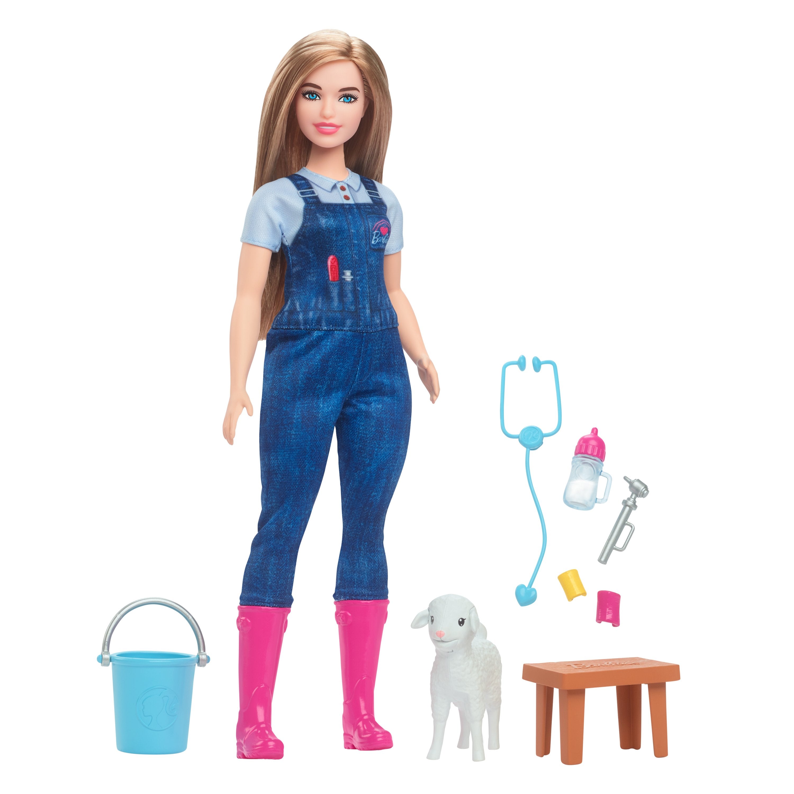 Figura Hrg42 Mattel Barbie Bauernhof-Tierärztin