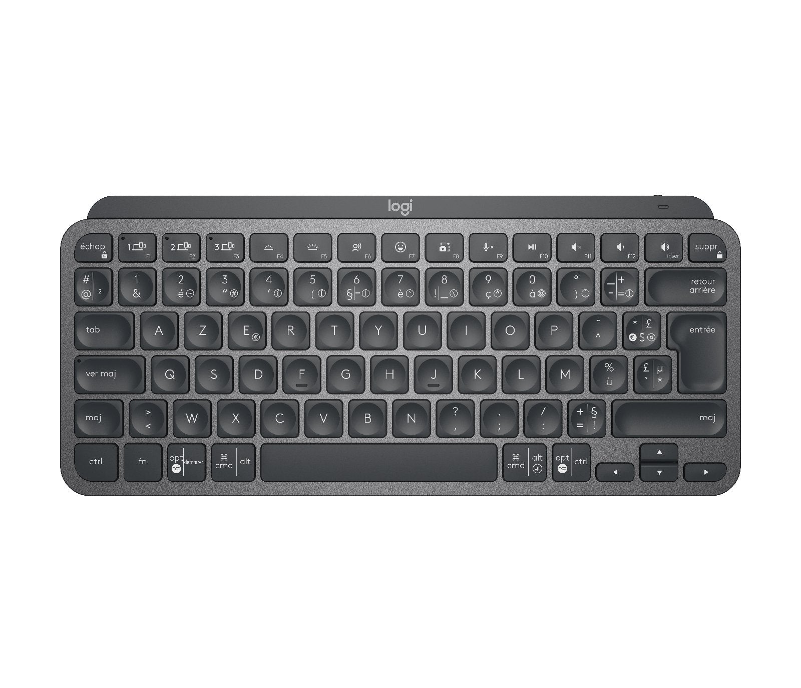 EAN 5099206098862 - Logitech Master MX Keys Mini teclado Oficina RF Wireless + Bluetooth AZERTY Francés Grafito imagen 2