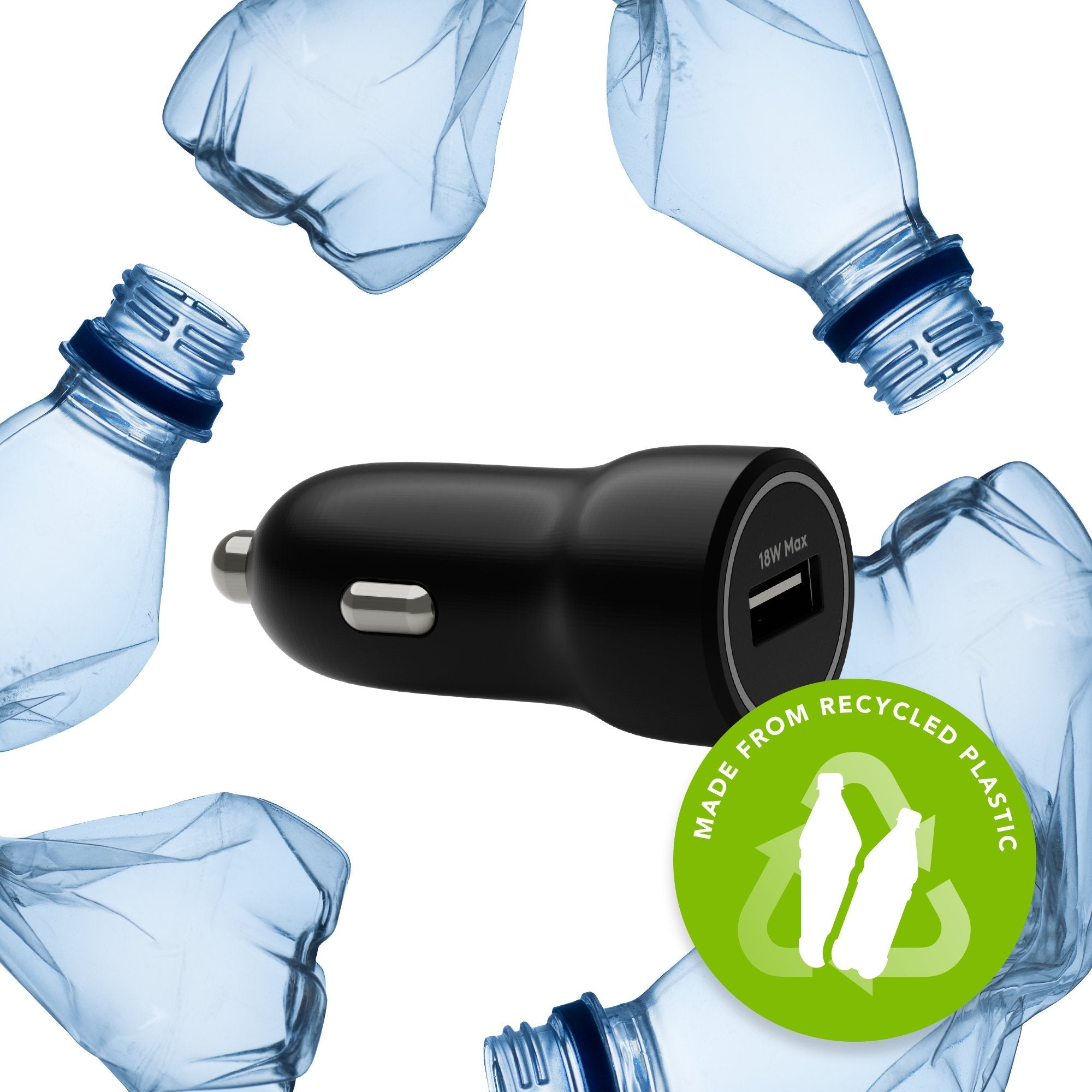 Dbramante1928 Re-Charge Adaptador De Corriente Para El Coche 18 Vatios (Usb) Negro