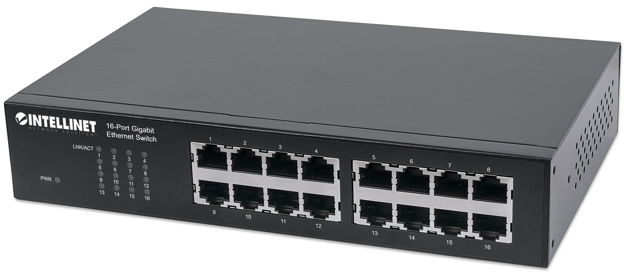 EAN 0766623561068 - Intellinet 561068 switch No administrado L2 Gigabit Ethernet (10/100/1000) 1U Negro imagen 1