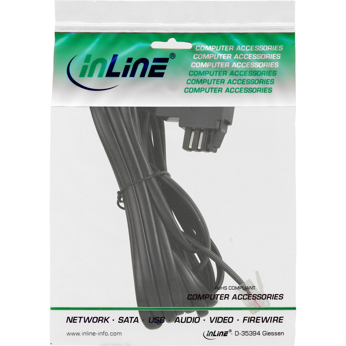 Inline Tae-N Cable Tae-N A Rj11 Adaptador 6p2c Puenteado 3m