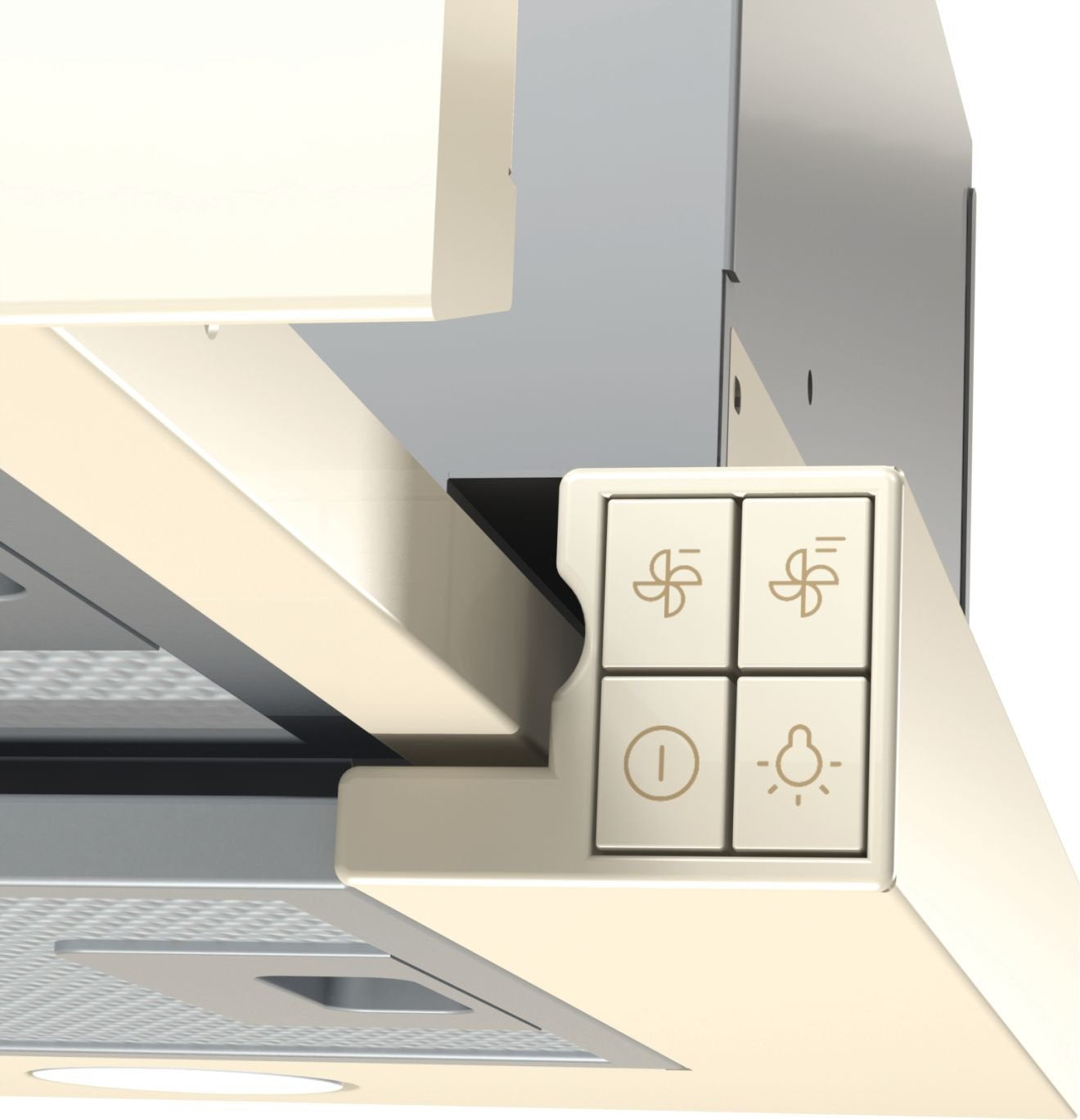 EAN 3838782146183 - Gorenje BHP62CLI campana Semintegrada (extraíble) Marfil 435 m³/h imagen 5